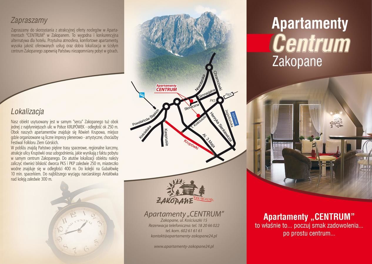 Апартаменты Apartamenty Centrum Zakopane Закопане